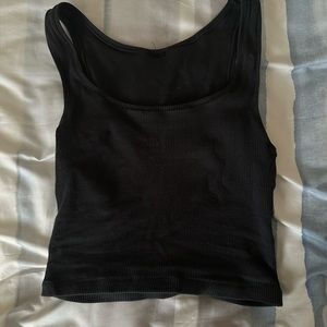 Black skims cotton rip tank (SOLDDD)